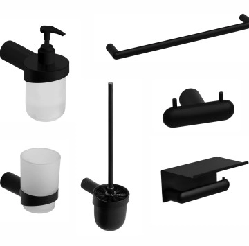 Аксесоари за баня Corona черен мат